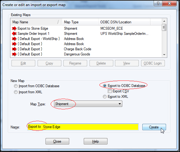 UPS WorldShip Setup with Stone Edge SQL Store File V7