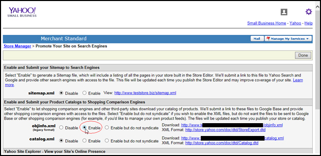 Importing Products from Yahoo!Store in SE V7