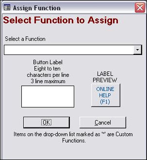 POS Setup - Hot Keys Tab